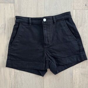 Everlane NWOT High Waist Black Women's Denim Shorts